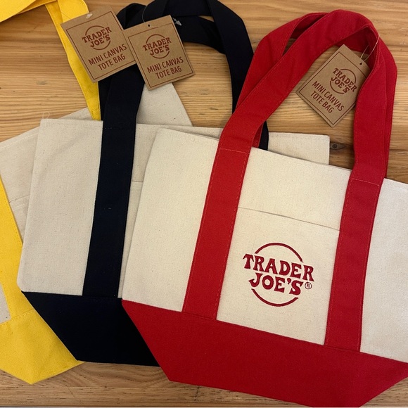 Trader Joe’s’ Mini Canvas Tote Bag - Picture 1 of 1